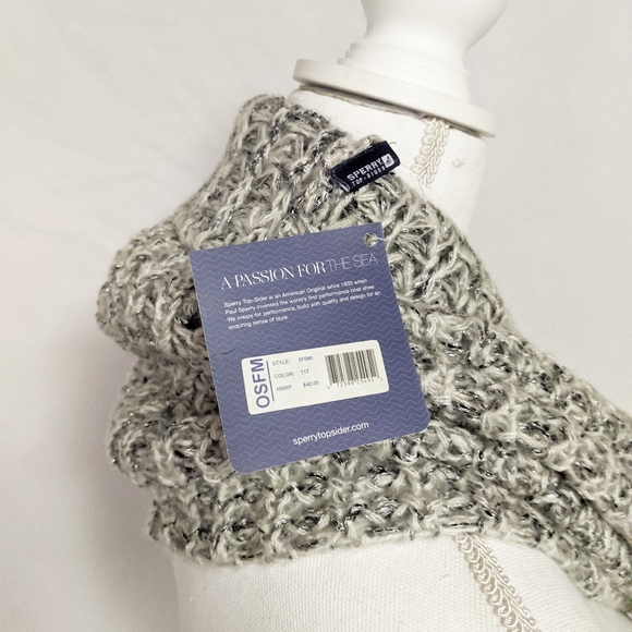Sperry Scarf One Size Cream style 5F080 - Picture 6 of 6